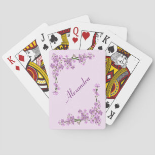 Hübsche rosa Kirschblüten Spielkarten