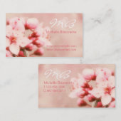 Hübsche rosa Kirschblüten Visitenkarte (Vorne/Hinten)
