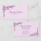 Hübsche rosa Kirschblüten - Visitenkarte (Vorne/Hinten)