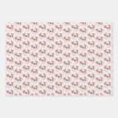 Hübsche Rosa Kirschblüten Wasserfarbe Geschenkpapier Set (Vorderseite 3)