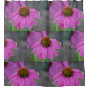 Hübsche Rosa-Kone-Blume Duschvorhang