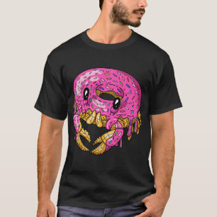 Hübsche rosa Krabben-Donut T-Shirt