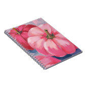 Hübsche rosa Kürbisse Wasserfarbe Notizblock (Rechte Seite)
