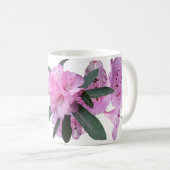 Hübsche Rosa L-Monogramm-Bezeichnung Lizzie Kaffeetasse (VorderseiteRechts)