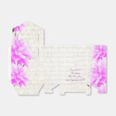 Hübsche Rosa-Lila-Blume Blüte Hochzeit Geschenkschachtel (Ungefaltet)