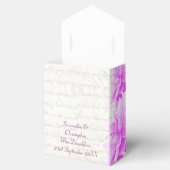 Hübsche Rosa-Lila-Blume Blüte Hochzeit Geschenkschachtel (Geöffnet)