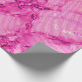 Hübsche rosa Marmortextur Geschenkpapier (Ecke)