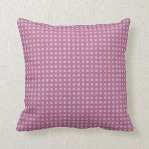 Hübsche Rosa/Mauve-Punkte >Gemusterte Kissen