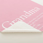 Hübsche Rosa Modern Fun Oma Definition Sherpadecke (3/4)