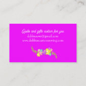 Hübsche rosa Nähmaschine Visitenkarte (Rückseite)