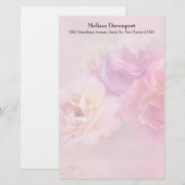 Hübsche rosa Nelken Stilvolle Fotografie Briefpapier (Vorne/Hinten)