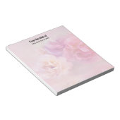 Hübsche rosa Nelken Stilvolle Fotografie Notizblock (angewinkelt)