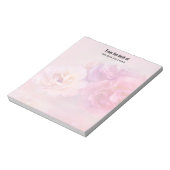 Hübsche rosa Nelken Stilvolle Fotografie Notizblock (Rotiert)