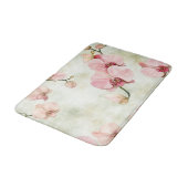 Hübsche Rosa Orchideen Badematte (Schrägansicht)