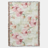 Hübsche Rosa Orchideen Decke (Vorderseite Vertikal)