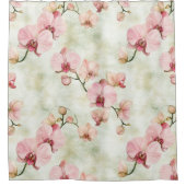 Hübsche Rosa Orchideen Duschvorhang (Vorderseite)