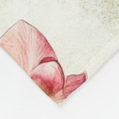 Hübsche Rosa Orchideen Fleecedecke (Ecke)
