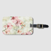 Hübsche Rosa Orchideen Gepäckanhänger (Vorderseite (Horizontal))