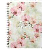 Hübsche Rosa Orchideen Notizblock (Vorderseite)