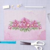 Hübsche Rosa Orchideen Seidenpapier (Handwerk)