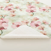Hübsche Rosa Orchideen Sherpadecke (3/4)