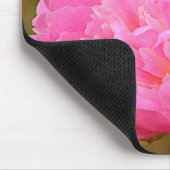 Hübsche rosa Pfingstrosen-Mausunterlage Mousepad (Ecke)