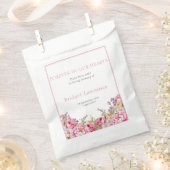 Hübsche rosa Pfingstrosen Trauer-Samenpackung Geschenktütchen (Ausgeschnitten)