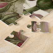 Hübsche rosa Pfingstrosenblumen Puzzle (Seite)