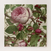 Hübsche rosa Pfingstrosenblumen Puzzle (Horizontal)