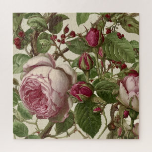 Hübsche rosa Pfingstrosenblumen Puzzle