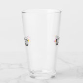 Hübsche, rosa Pfirsichfarben Blume Glas (Links)