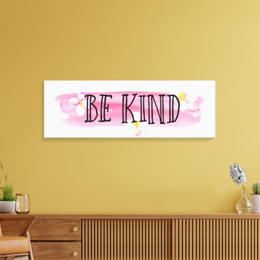 Hübsche, rosa Pfirsichfarben Blume Leinwanddruck (Insitu (Wohnzimmer))