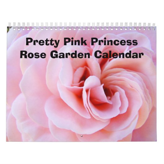 Hübsche Rosa Princess Rose Garten Kalender Rose (Titelbild)