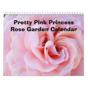 Hübsche Rosa Princess Rose Garten Kalender Rose