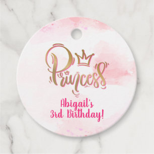 Hübsche Rosa Prinzessin Geschenkanhänger