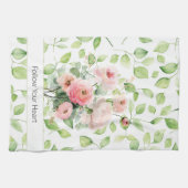 Hübsche rosa Ranunculus-Blumen Geschirrtuch (Horizontal)