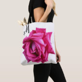 Hübsche Rosa Rose floral boho Mode mädchenhaft Tasche (Von Nahem)
