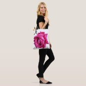 Hübsche Rosa Rose floral boho Mode mädchenhaft Tasche (Am Model)