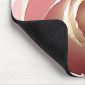 Hübsche rosa Rose Mousepad (Ecke)