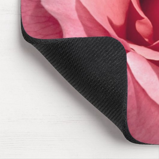 Hübsche rosa Rose Mousepad (Ecke)