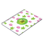 Hübsche rosa Rose Notizblock (Linke Seite)