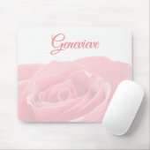 Hübsche rosa Rose personalisiert mit Mousepad (Mit Mouse)