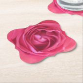 Hübsche rosa Rose Untersetzer (angewinkelt)
