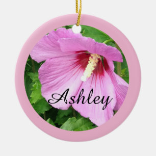 Hübsche Rosa Rose von Sharon Foto Personalisiert Keramik Ornament