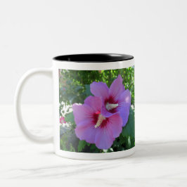 Hübsche Rosa Rose von Sharon Foto Zweifarbige Tasse