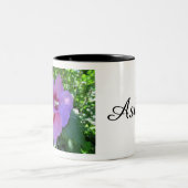 Hübsche Rosa Rose von Sharon Foto Zweifarbige Tasse (Mittel)