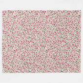 Hübsche rosa Rosen Blumen Fleecedecke (Vorderseite (Horizontal))