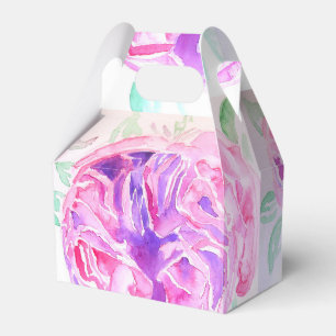 Hübsche rosa Rosen-Blumen-Hochzeitstorte Geschenkb Geschenkschachtel