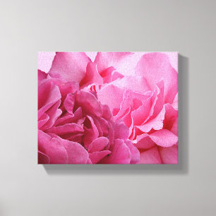 Hübsche rosa Rosen Blumen modern schöne stilvolle Leinwanddruck