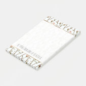 Hübsche rosa Rosen Blumen Post-it Klebezettel (angewinkelt)